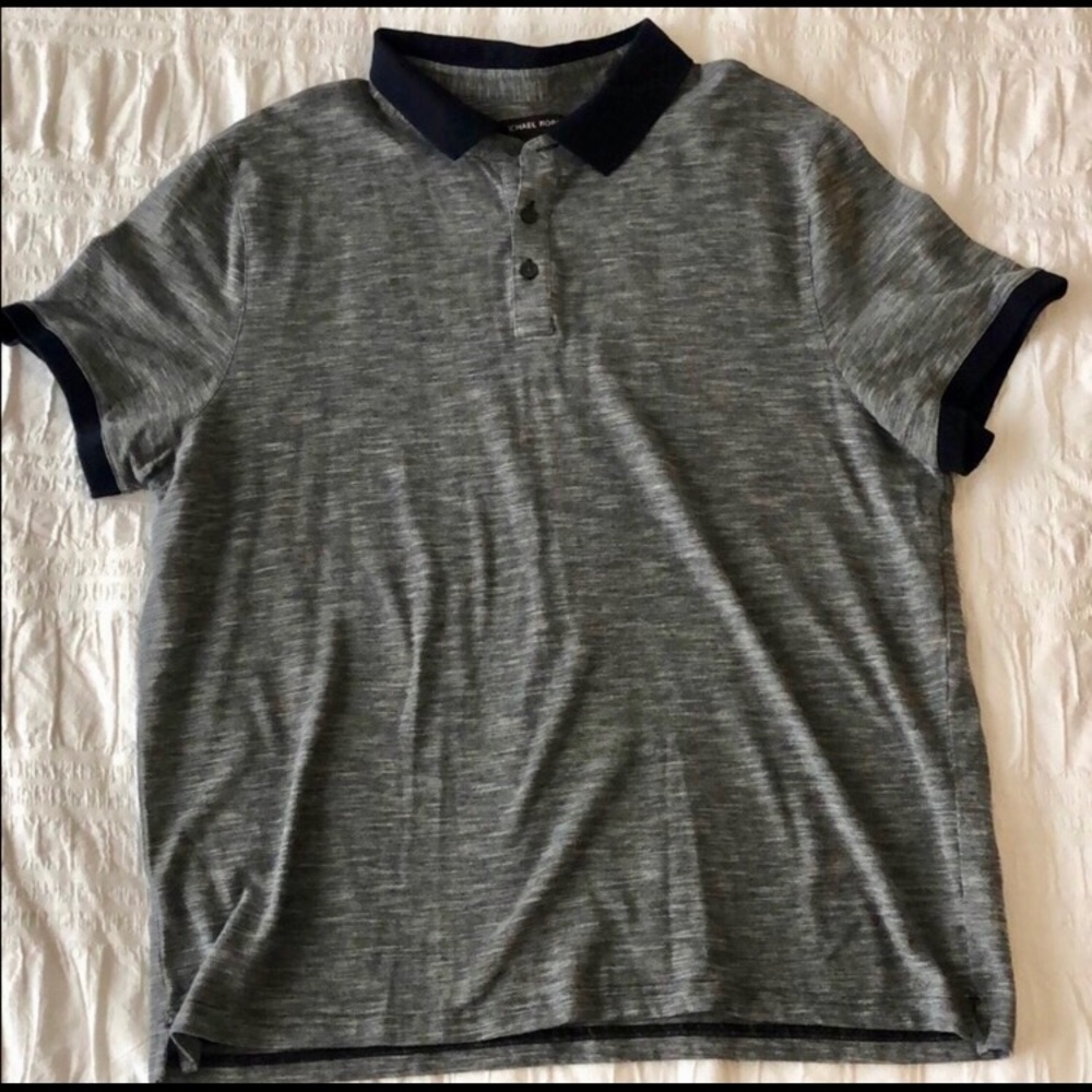 Michael Kors Mens Navy Polo